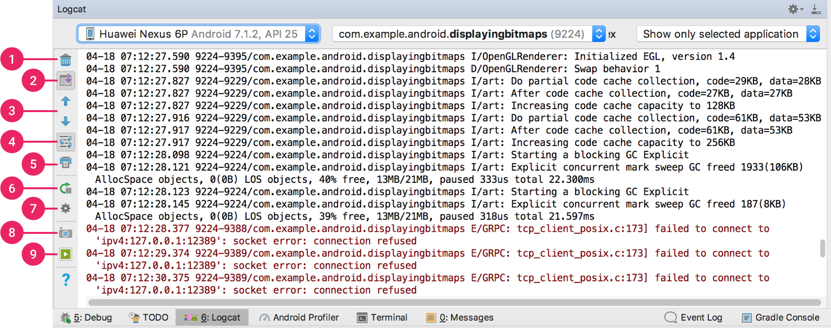 Android Studio Logcat